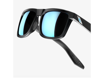 100 Percent BLAKE - Matte Black - HiPER Blue Multilayer Mirror Lens