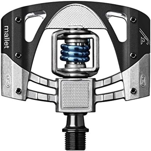 Crankbrothers Mallet 3 Raw & Black / Light Blue Spring