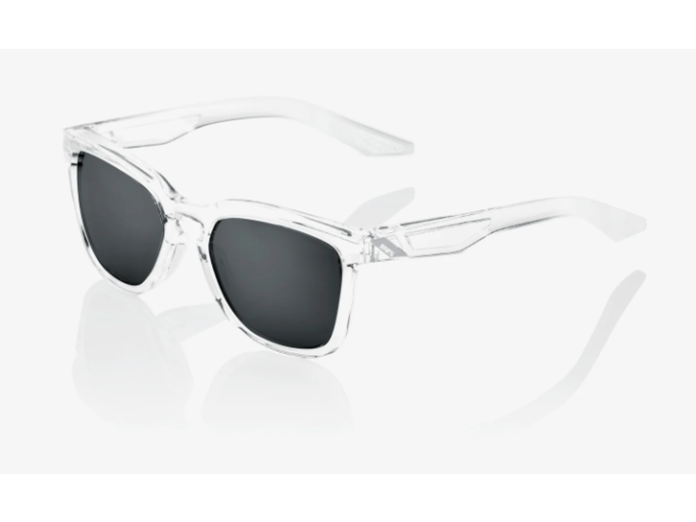 100 Percent HUDSON - Polished Crystal Haze - Black Mirror Lens