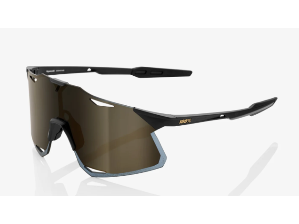 100 Percent Hypercraft - Matte Black - Soft Gold Mirror Lens