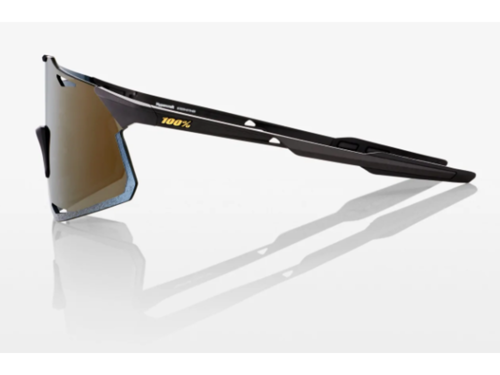 100 Percent Hypercraft - Matte Black - Soft Gold Mirror Lens