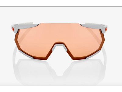 100 Percent RACETRAP - Soft Tact Stone Grey - HiPER Coral Lens