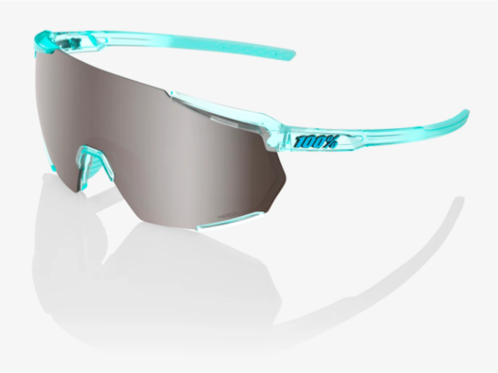 100 Percent RACETRAP 3.0 - Polished Translucent Mint - HiPER Silver Mirror Lens