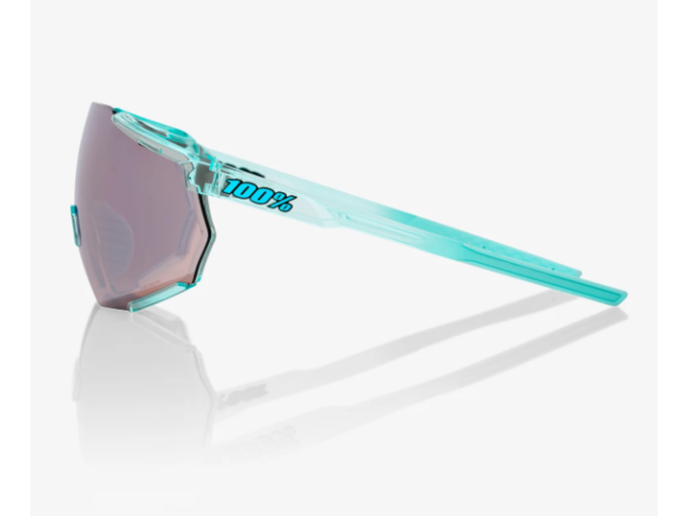 100 Percent RACETRAP 3.0 - Polished Translucent Mint - HiPER Silver Mirror Lens