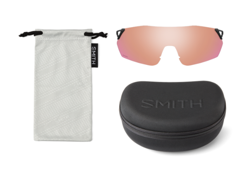 Reverb, Matte Black + ChromaPop Red Mirror Lens - Pronghorn Bicycles