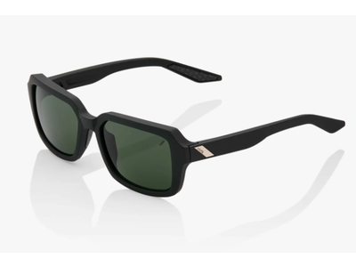 100 Percent RIDELEY - Soft Tact Black - Grey Green Lens