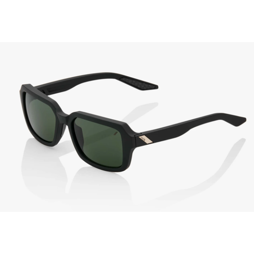 100 Percent RIDELEY - Soft Tact Black - Grey Green Lens