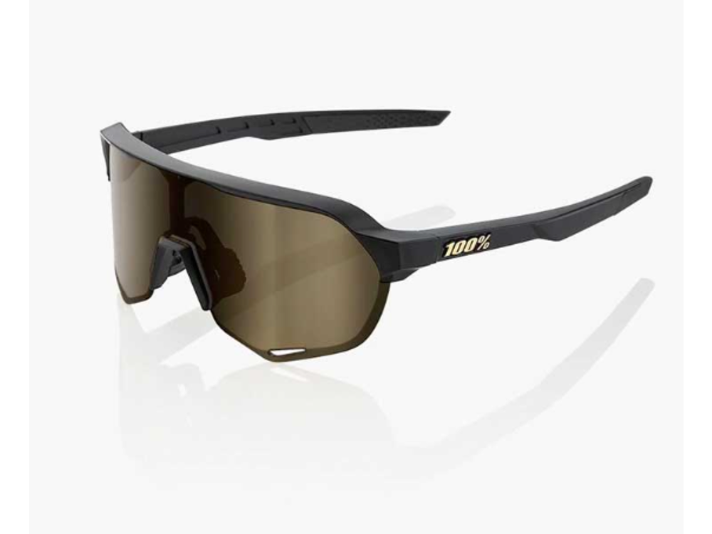 100 Percent S2 - Matte Black - Soft Gold Mirror Lens