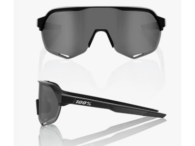 100 Percent S2 - Soft Tact Black - Smoke Lens