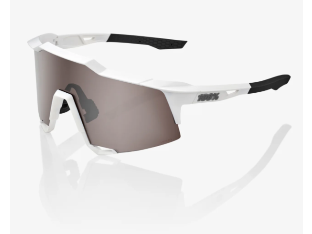 100 Percent SPEEDCRAFT SL - Matte White - HiPER Silver Mirror Lens