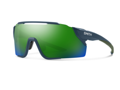 Smith Optics Unisex Sunglass Attack MAG MTB - Matte Black || ChromaPop Green Mirror