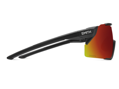 Smith Optics Unisex Sunglass Attack MAG MTB - Matte Black || ChromaPop Red Mirror
