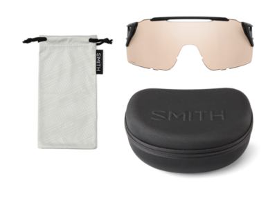 Smith Optics Unisex Sunglass Attack MAG MTB - Matte Black || ChromaPop Violet Mirror