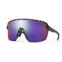 Unisex Sunglass Bobcat - Matte Black Marble || ChromaPop Violet Mirror