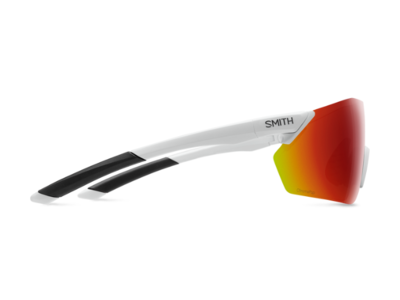 Smith Optics Unisex Sunglass Reverb - Matte White || ChromaPop Red Mirror