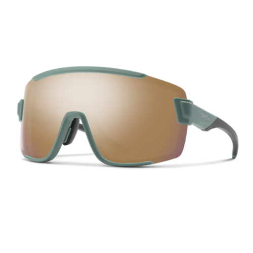 Smith Optics Unisex Sunglass Wildcat - Matte Alpine Green + ChromaPop Rose Gold Mirror Lens