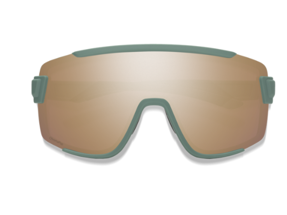 Smith Optics Unisex Sunglass Wildcat - Matte Alpine Green + ChromaPop Rose Gold Mirror Lens