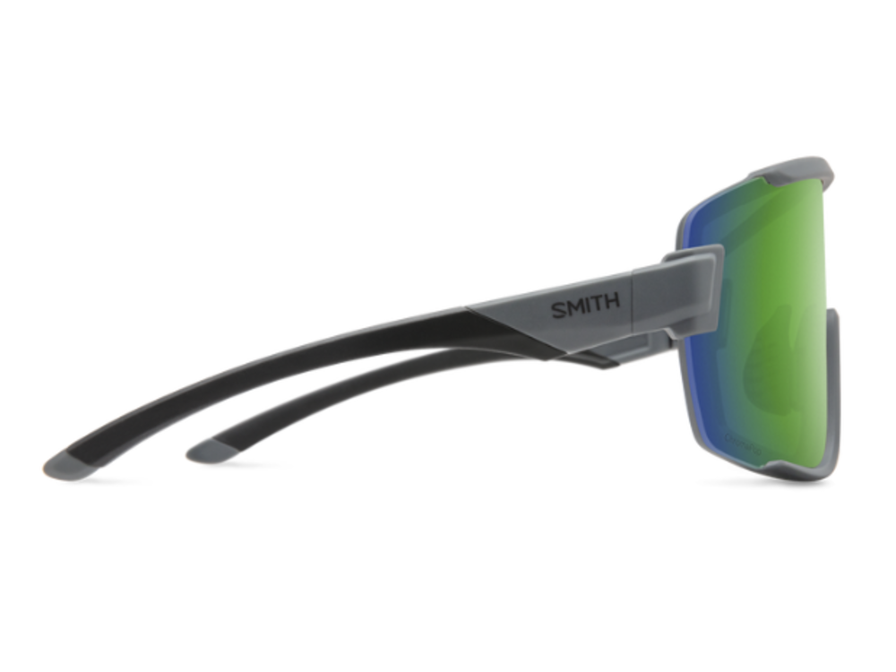 Smith Optics Unisex Sunglass Wildcat - Matte Cement || ChromaPop Green Mirror