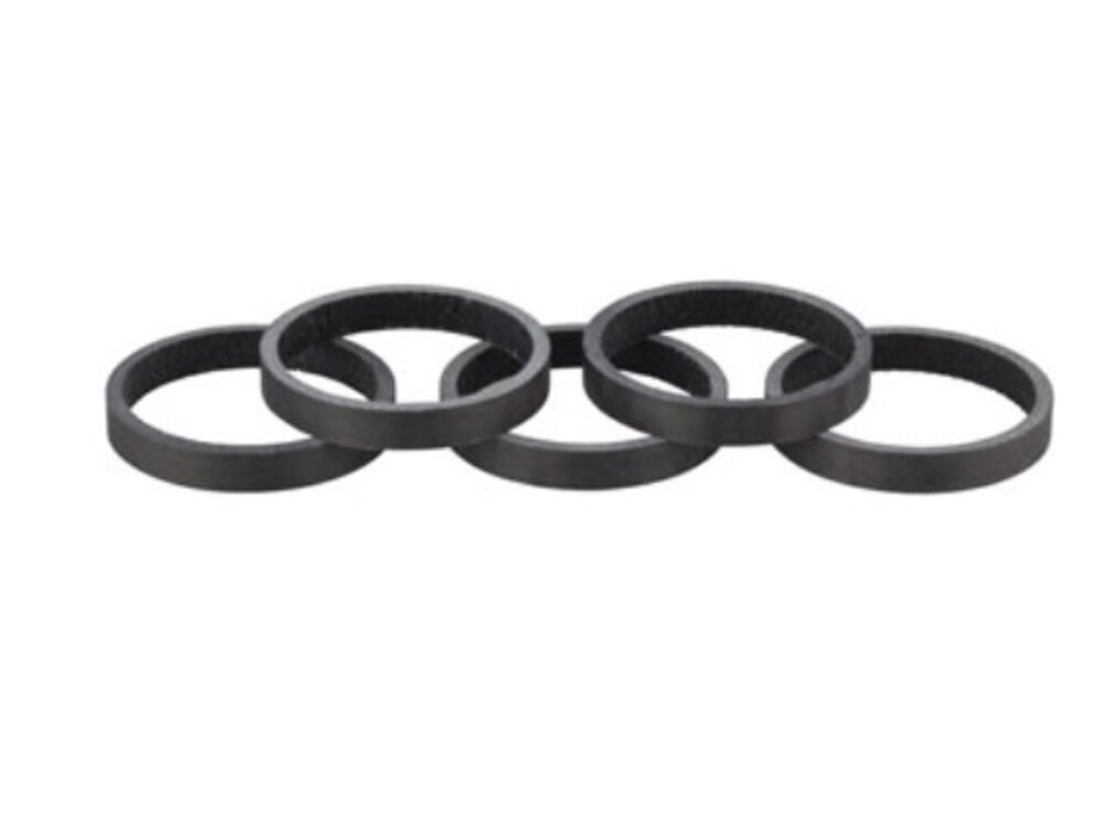 Whisky Parts Co. WHISKY 5mm UD Carbon Spacer Matte Black 5-pack