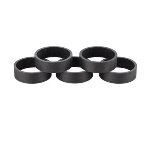 Whisky Parts Co. WHISKY 10MM UD CARBON SPACER MATTE BLACK 5-PACK