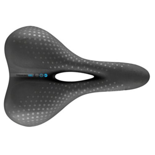 Selle San Marco Selle San Marco Trekking Open-Fit Gel Saddle - Steel, Black, Men's, Large Selle San Marco Selle San Marco Trekking Open-Fit Gel Saddle - Steel, Black, Men's, Large