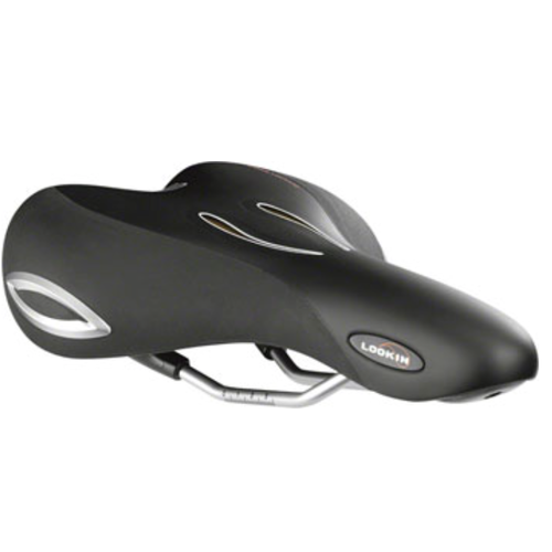 Selle Royal Selle Royal Lookin Moderate Saddle - Steel, Black, Men's Selle Royal Selle Royal Lookin Moderate Saddle - Steel, Black, Men's