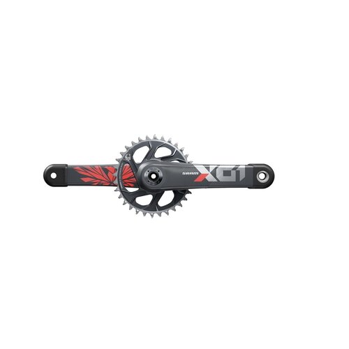 Sram SRAM, X01 Eagle DUB C3, Crankset, Speed: 11/12, Spindle: 28.99mm, BCD: Direct Mount, 32, DUB, 165mm, Red, SuperBoost+