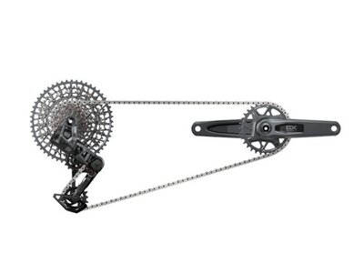 Sram SRAM GX T-Type Eagle Transmission Groupset - 165mm Crank, 32t Chainring, AXS POD Controller, 10-52t Cassette, Rear Derailleur, Chain