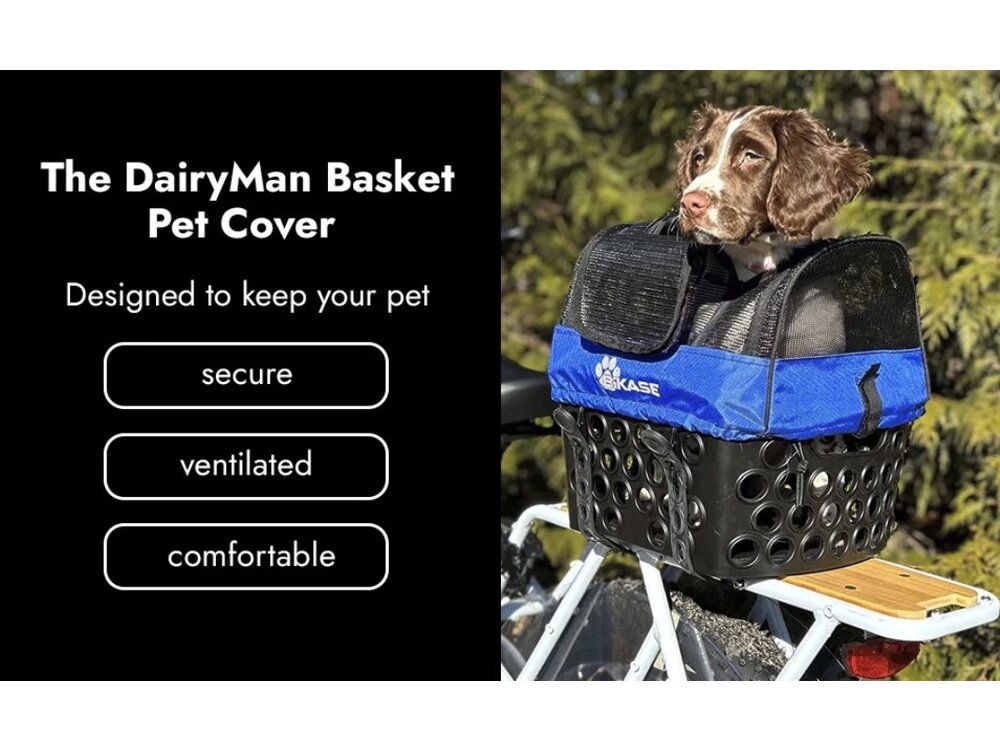 BIKASE BiKase Dairyman Basket Pet Cover LG
