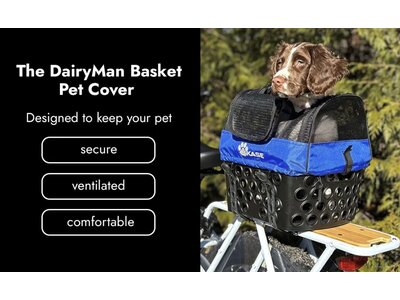 BIKASE BiKase Dairyman Basket Pet Cover LG