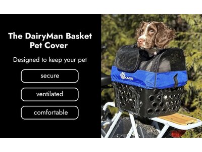 BIKASE Dairyman Basket Pet Cover LG