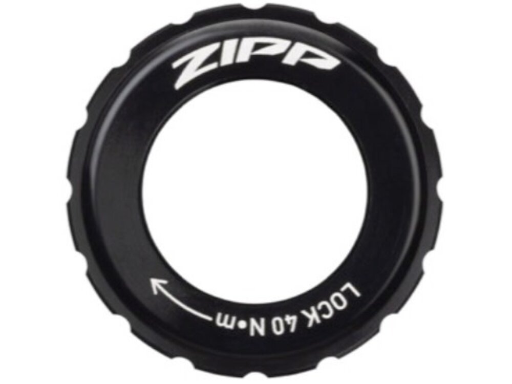 ZIPP ZIPP HUB CENTERLOCK ROTOR DISC LOCKRING BLACK ZIPP LOGO (Sold Individually)