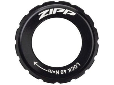 ZIPP ZIPP HUB CENTERLOCK ROTOR DISC LOCKRING BLACK ZIPP LOGO (Sold Individually)