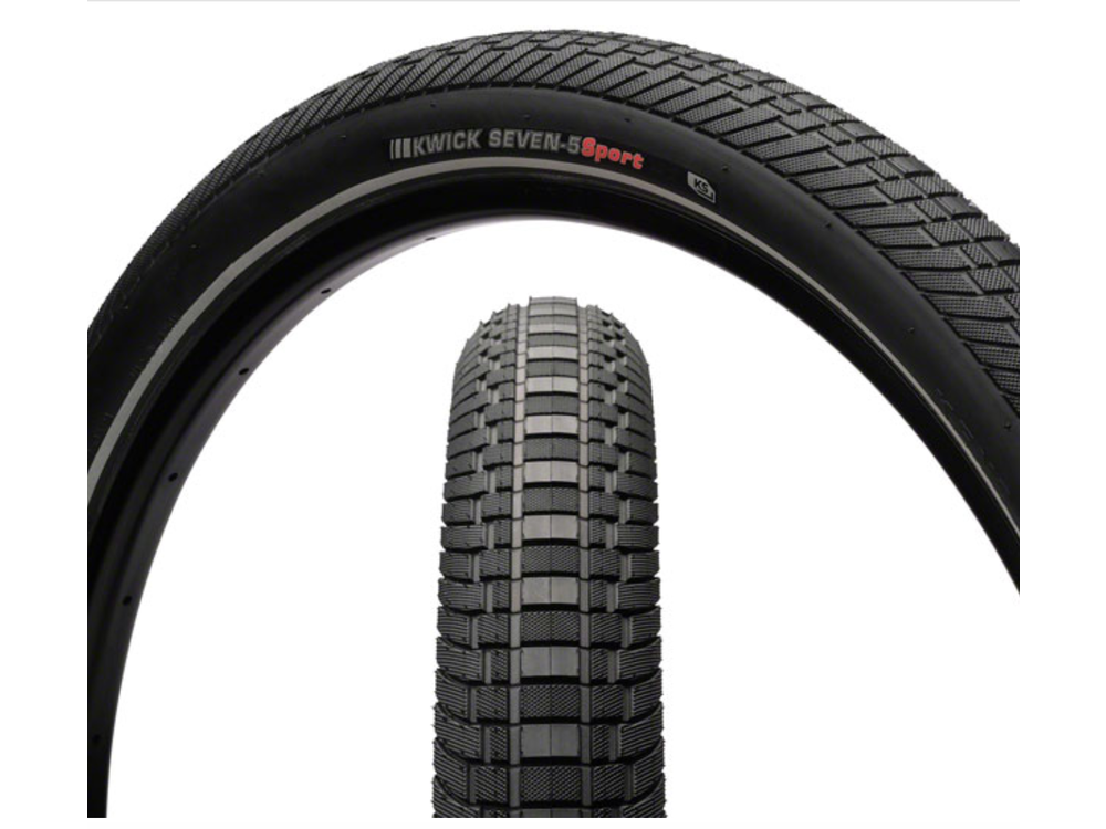 Kenda Kenda Kwick Seven.5 Tire - 27.5 x 2, Clincher, Wire, Black/Reflective, 60tpi, KS