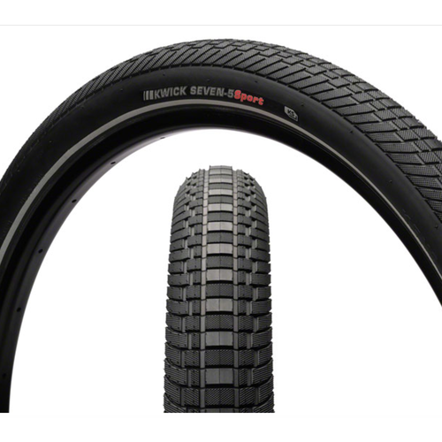 Kenda Kenda Kwick Seven.5 Tire - 27.5 x 2, Clincher, Wire, Black/Reflective, 60tpi, KS
