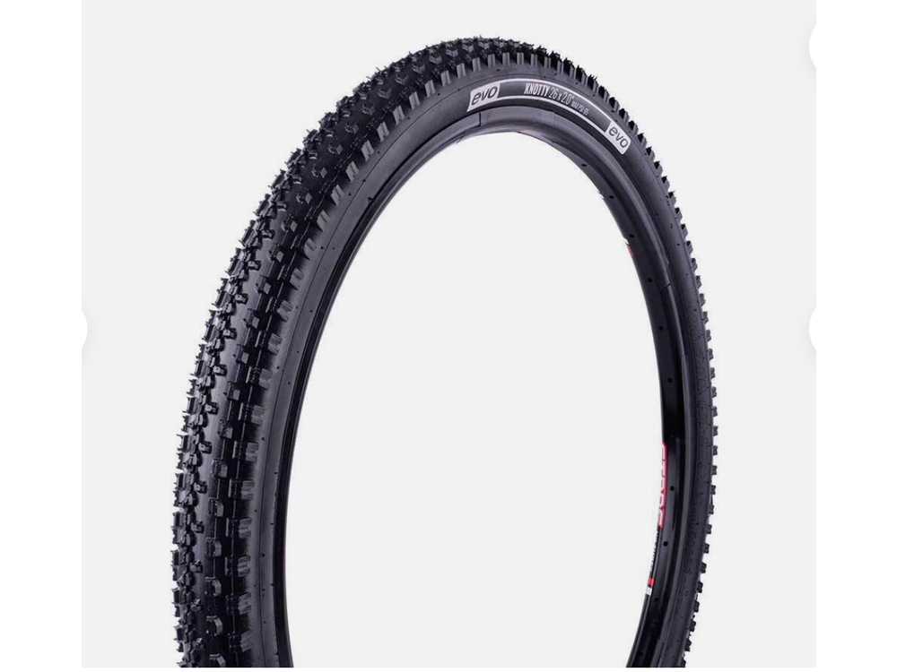 EVO EVO, Knotty MTB Tire 26''x2.0 Wire, Clincher, Black