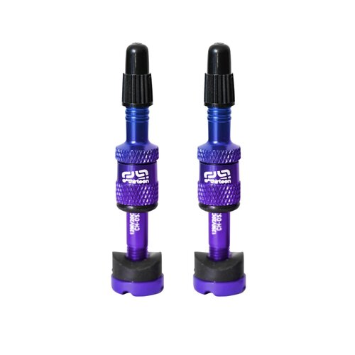 e*thirteen e*thirteen Quick Fill Plasma Tubeless Valve - Aluminum, 16 - 24mm, Intergalactic, Pair