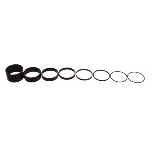 Endless Bike Fibonacci 1sp Spacer Kit, 8pc - Black