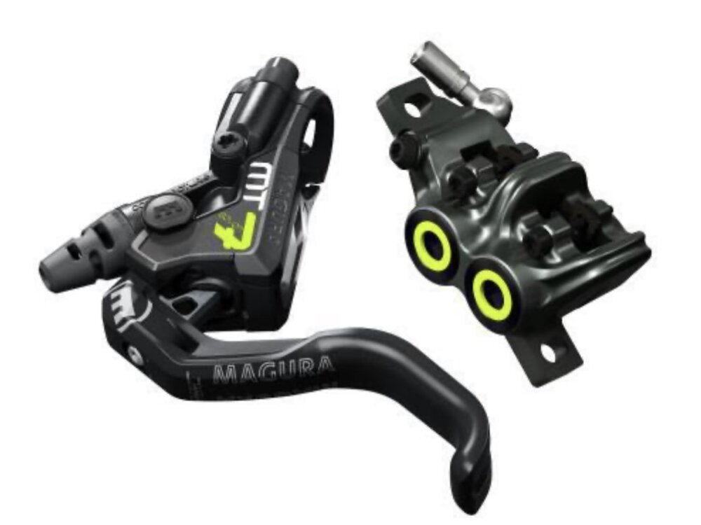 Magura Magura MT7 Pro Disc Brake and Lever - Front or Rear, Hydraulic, Post Mount, Tooled Reach Adjust, Black/Gray