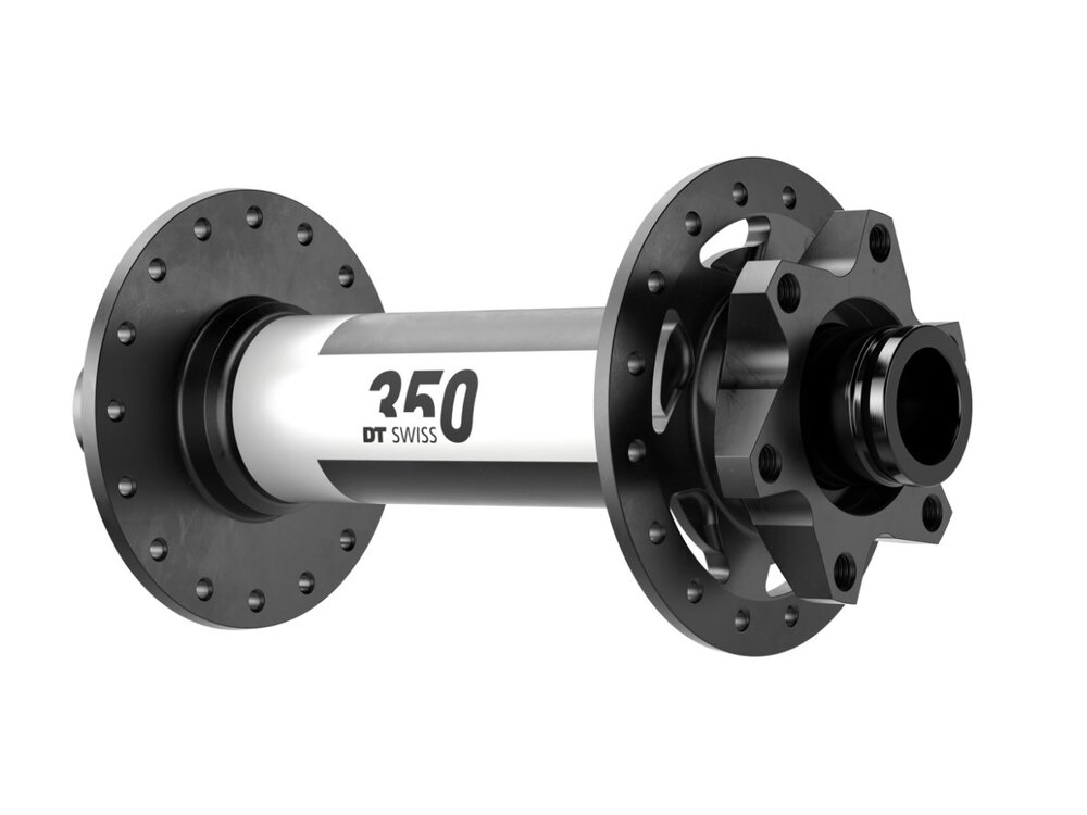 DT Swiss DT Swiss 350 Front Hub - 15 x 150mm, 6-Bolt, Black, 32H