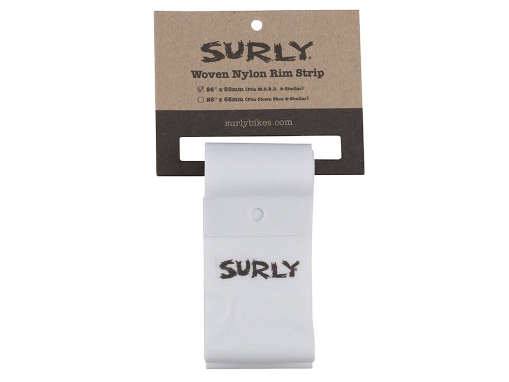 Surly Surly 50mm Nylon Rim Strips for OBD, Wht