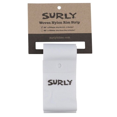 Surly Surly 50mm Nylon Rim Strips for OBD, Wht Surly Surly 50mm Nylon Rim Strips for OBD, Wht