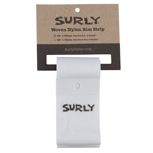 Surly Surly 50mm Nylon Rim Strips for OBD, Wht