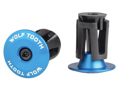 Wolf Tooth Wolf Tooth Alloy Bar End Plugs Blue