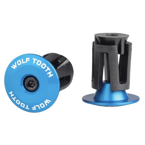 Wolf Tooth Wolf Tooth Alloy Bar End Plugs Blue