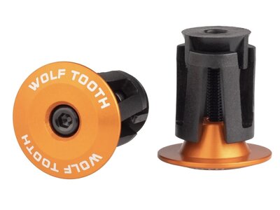 Wolf Tooth Wolf Tooth Alloy Bar End Plugs Orange