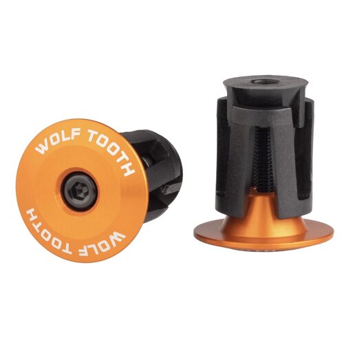 Wolf Tooth Wolf Tooth Alloy Bar End Plugs Orange