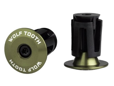 Wolf Tooth Wolf Tooth Alloy Bar End Plugs Olive