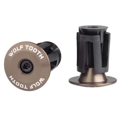 Wolf Tooth Wolf Tooth Alloy Bar End Plugs Espresso