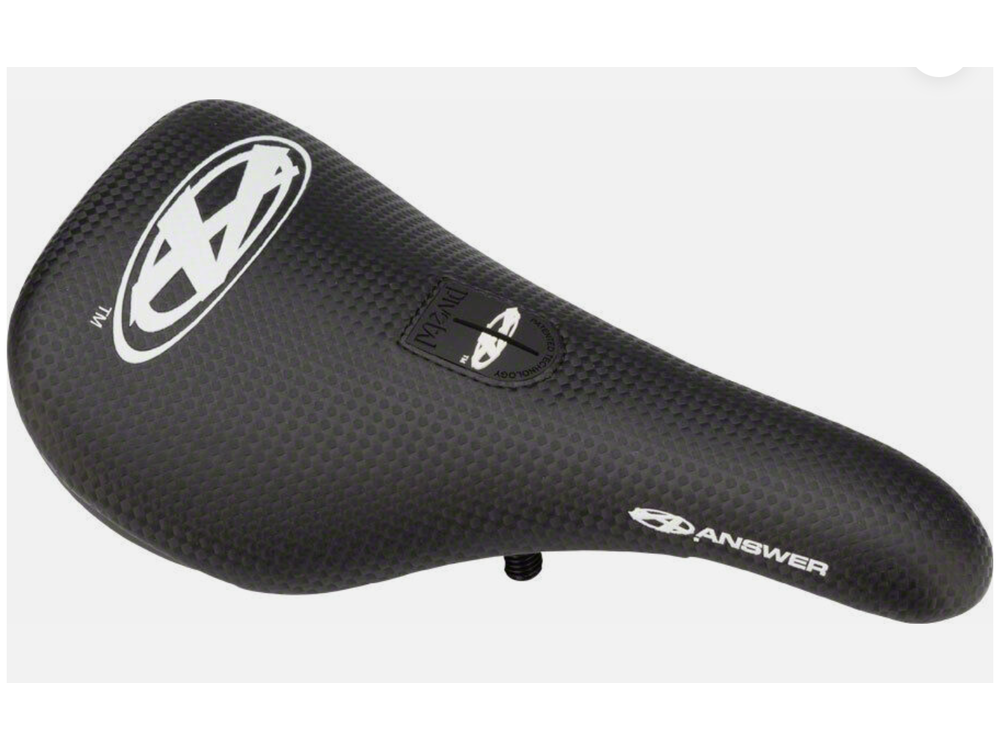 Answer BMX Pro Saddle, Pivotal, Black